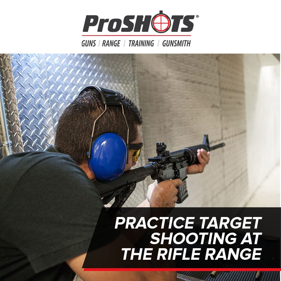 Practice Target Shooting at the Rifle Range